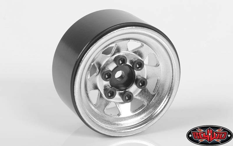 RC4WD Stamped Steel 1.0" Stock Beadlock Wheels (Chrome) (4)
