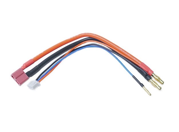 Racers Edge Battery Adapter Female Deans to 4mm Bullets w/ 2S XH Balance Plug 150mm Wire