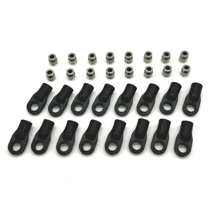 REEFS RC XP Rod Ends & Stainless Steel Pivot Balls (16)