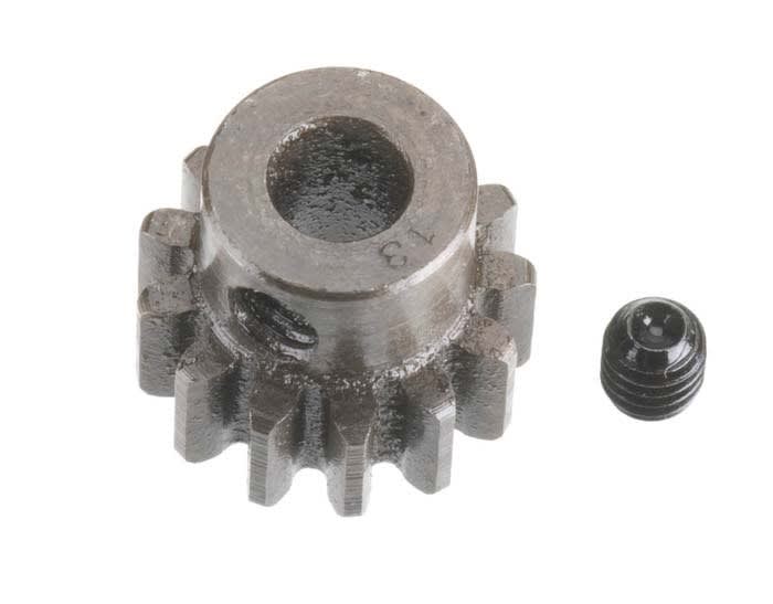 Robinson Racing Extra Hard Steel 5mm Bore 1 Mod Pinion Gear 13T