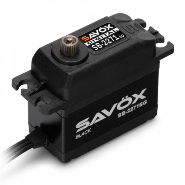 Savox SB-2271SG-BE "High Speed" Brushless Steel Gear Digital Servo (High Voltage) - Black Edition
