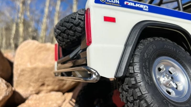 ScalerFab SCX10 III Bronco Retro Rear Bumper with Shackle Mounts