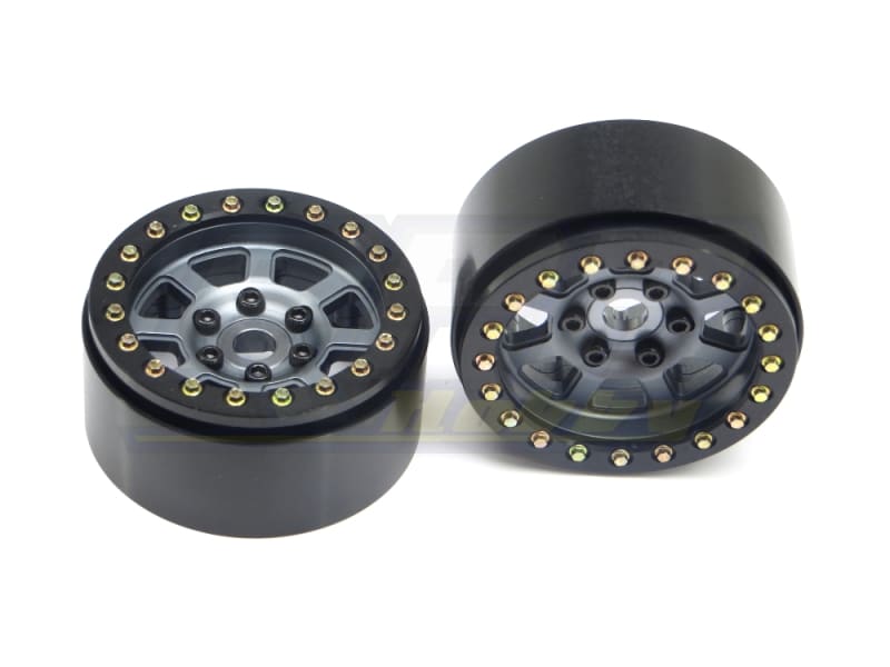 SSD RC 1.9" Assassin Beadlock Wheels (Grey) (2) SSD RC 1.9" Assassin Beadlock Wheels (Grey) (2)