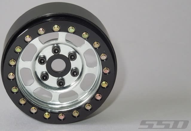 SSD RC Single 1.9" Steel Trail Beadlock Wheel (Silver) (1)