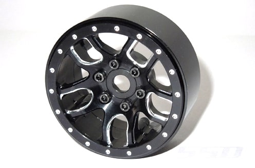 SSD RC Single 1.9" Double Time Beadlock Wheel (Black) (1)