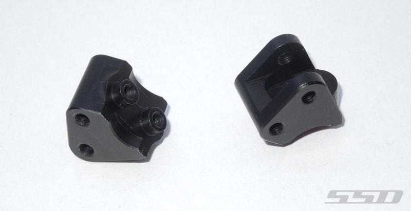 SSD RC Aluminum Link Mounts for SCX10 II (Black)