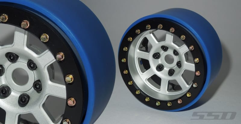 SSD RC 2.2" Assassin Wide PL Beadlock Wheels (Silver) (2)