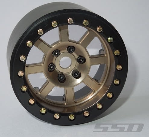 SSD RC Single 2.2" Assassin Wide Beadlock Wheel (Bronze) (1)