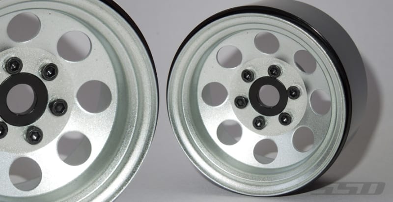 SSD RC 1.9" Steel 8 Hole Beadlock Wheels (Silver) (2)