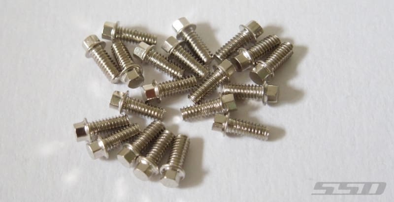SSD RC M2 x 5mm Scale Hex Bolts - Silver (20)