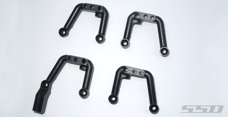 SSD RC Aluminum Shock Hoops Set for Enduro (Black)