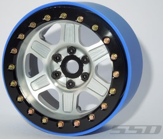 SSD RC Single 2.2" Challenger PL Beadlock Wheel (Silver) (1)