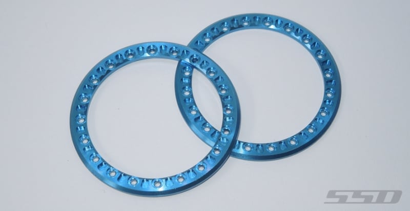 SSD RC 2.2'' Blue Aluminum Beadlock Rings (2)