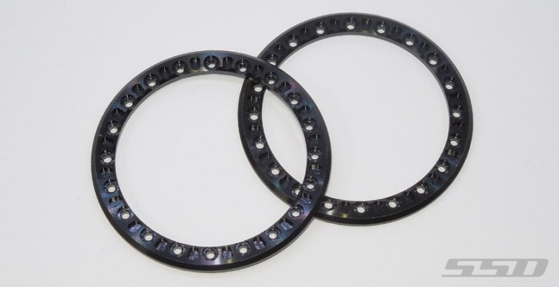 Scale Beadlock Rings SSD RC 2.2'' Black Aluminum Beadlock Rings (2)