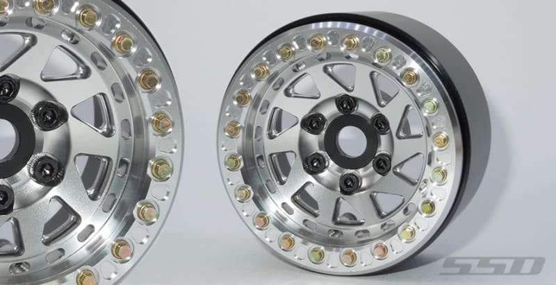 SSD RC 1.9" Bruiser Beadlock Wheels (Silver) (2)