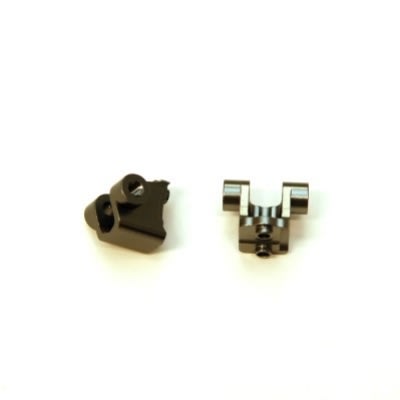 STRC Aluminum Rear Lower Shock Mount (1 Pair) TRX-4 (Gun Metal)