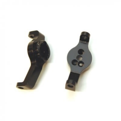 STRC Aluminum Front Axle Caster Blocks (1 Pair) TRX-4 (Black)