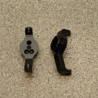 STRC Brass Front Axle Caster Blocks (1 Pair) TRX-4 (Black)
