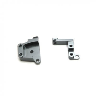 STRC Front Servo Mount Brackets (1 Pair) SCX10 II (Gun Metal)