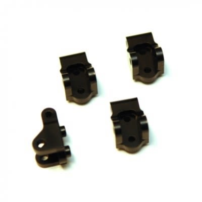 STRC Brass Lower Shock / Lower Link Mounts For Element Enduro - Black (4)