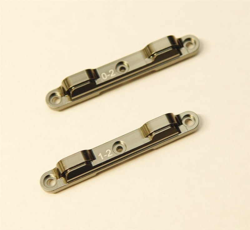 STRC Aluminum Rear Toe-In Suspension Block Combo Set for DR10 - Gun Metal