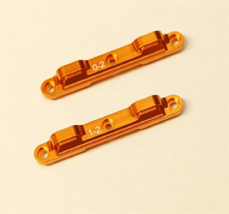 STRC Aluminum Rear Toe-In Suspension Block Combo Set for DR10 - Orange