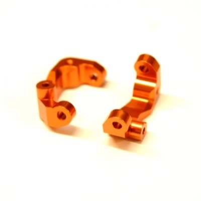 STRC Aluminum Caster Blocks for Associated DR10 - Orange (2)