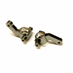STRC Aluminum Steering Knuckles for Associated DR10 - Gun Metal (2)