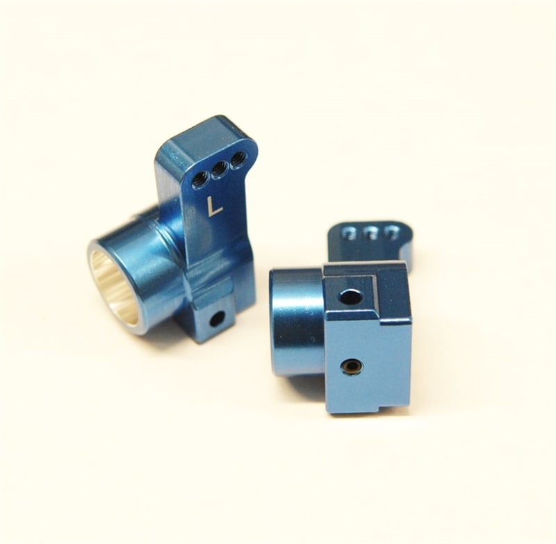 STRC Aluminum Rear Hub Carriers 0 degree Toe-in for Associated DR10 - Blue (2)