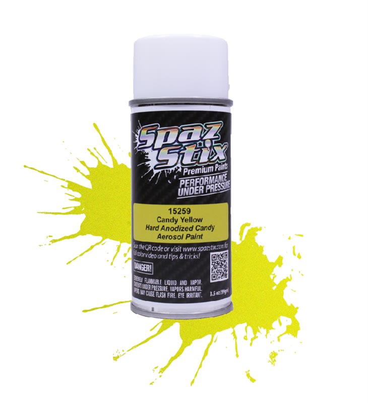 Spaz Stix Candy Yellow Aerosol Paint 3.5oz