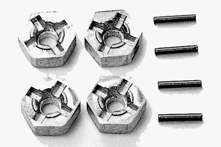Tamiya RC Pin Type Wheel Adapter Set - U53056