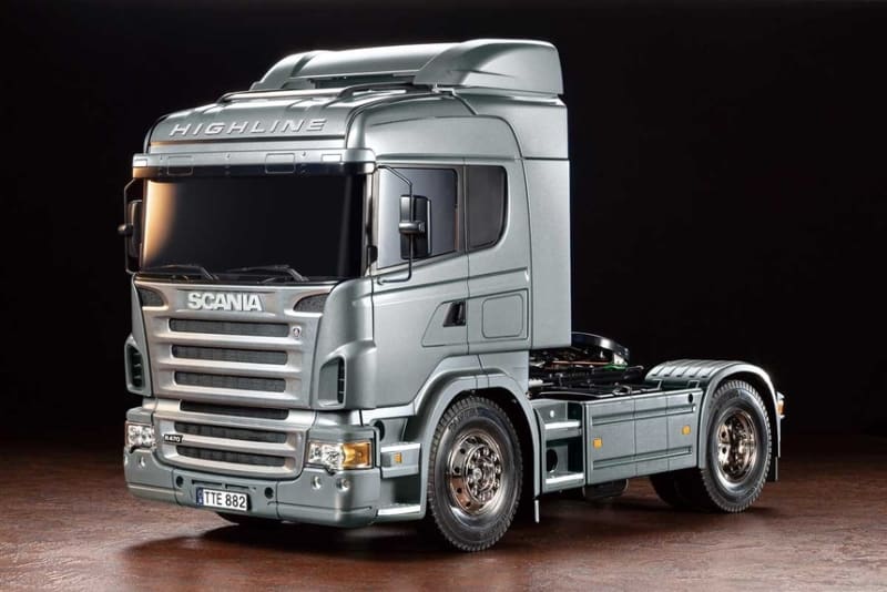 Tamiya RC Scania R470 4x2 Highline 1/14 Scale Semi Truck Kit - Silver Edition