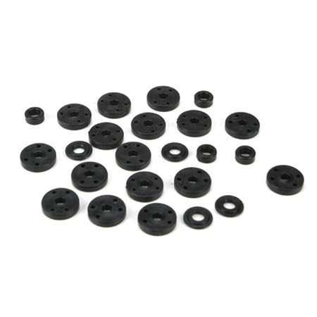 Team Losi Racing Piston Set & Bushings, 12mm Shock: 22