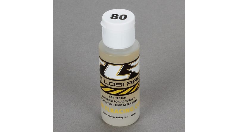 Team Losi Racing Silicone Shock Oil (80wt, 2oz)