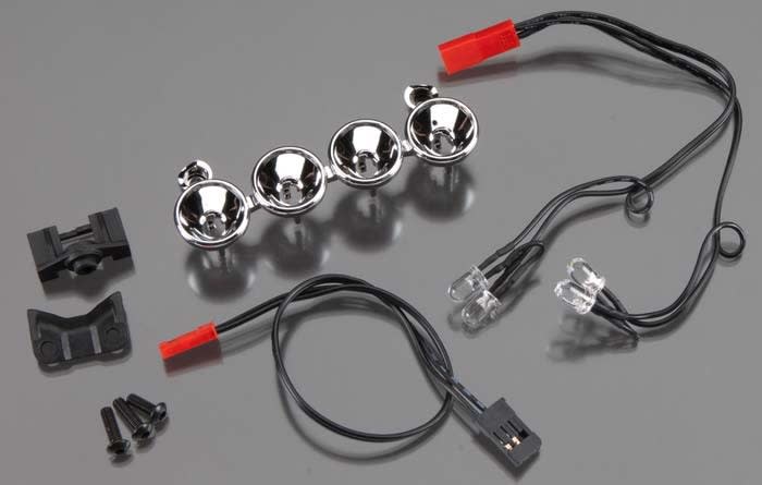 Traxxas Chrome LED Lightbar Clear Lights (4)