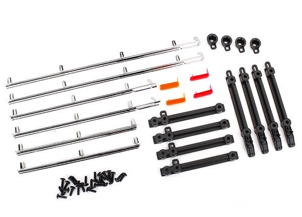 Traxxas Side Trim, Left & Right, Chrome (fits TRA8010 body)