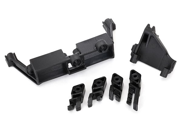 Traxxas Servo mount 2-speed/ servo mount T-Lock/ wire clips TRX-4