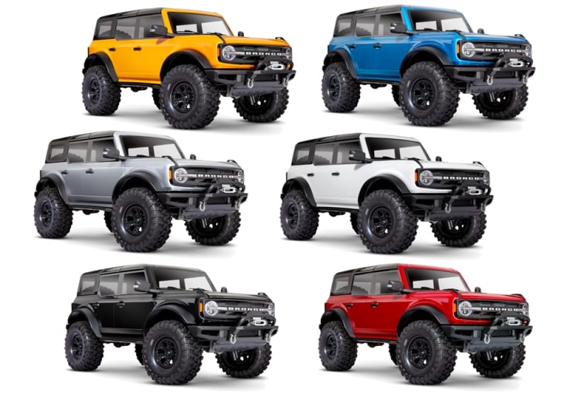 TRAXXAS TRX-4 FORD BRONCO 各色取り扱い Traxxas TRX-4 RTR with 2021 Ford Bronco Body - Assorted Colors