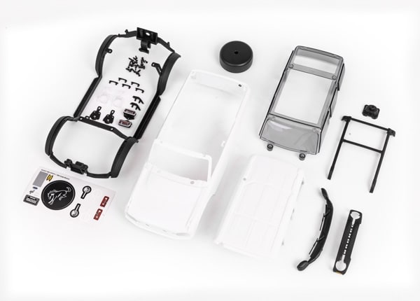 Traxxas TRX-4M Body, Ford Bronco, Complete (unassembled), White