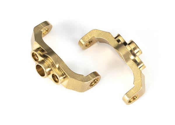 Traxxas Caster Blocks, Brass (4g each) (left & right), TRX-4M