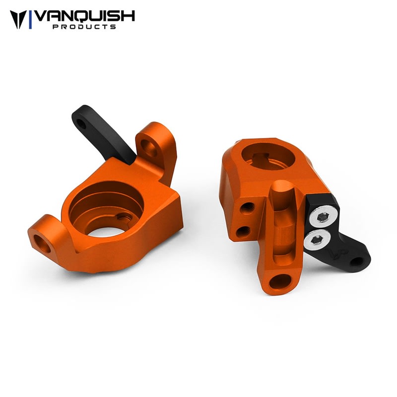 Vanquish Products Axial AR60 Steering Knuckles Orange Anodized
