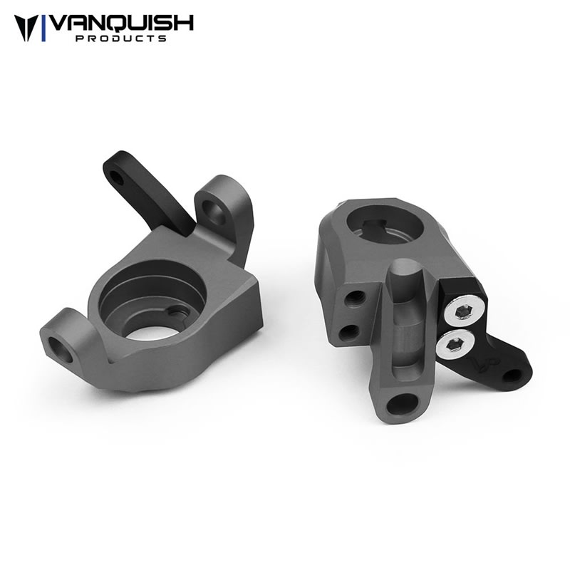 Vanquish Products Axial AR60 Knuckles Grey Anodized