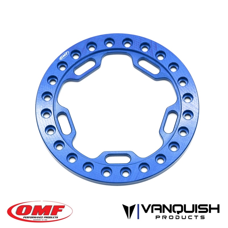 Vanquish Products OMF 1.9" Phase 5 Beadlock Blue Anodized (1)