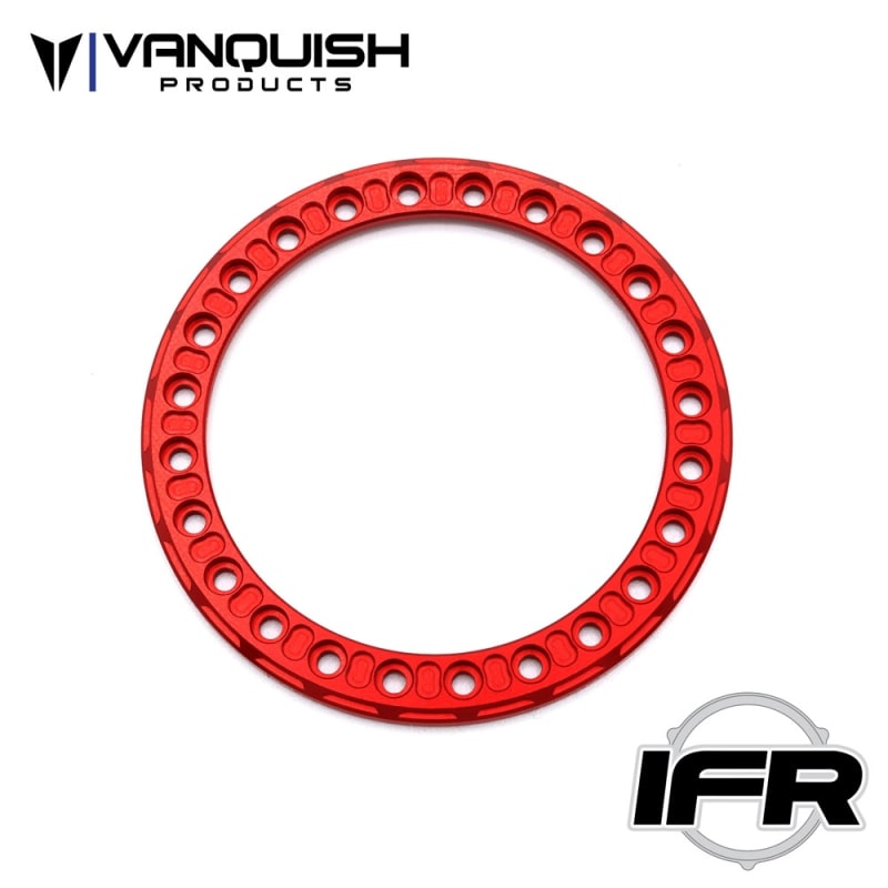 Vanquish Products 1.9" IFR Skarn Beadlock Ring Red Anodized (1)
