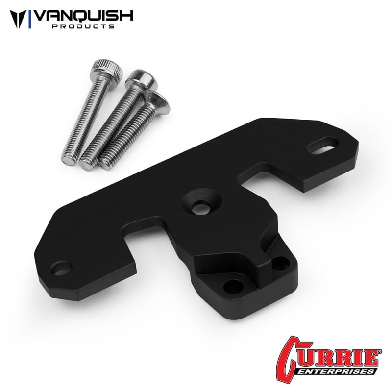 Vanquish Products Currie Axle Servo Mount Black Anodized