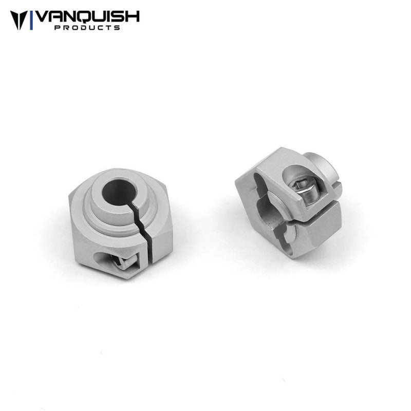 Vanquish Products 12mm Clamping Hex Hub Clear Anodized (2)