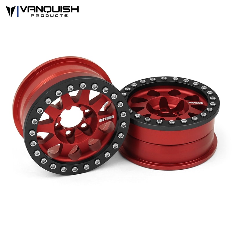 Vanquish Products Method 1.9" Race Wheel 101 Red Anodized V2 (2)