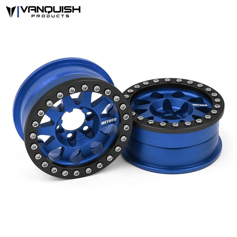 Vanquish Products Method 1.9" Race Wheel 101 Blue Anodized V2 (2)