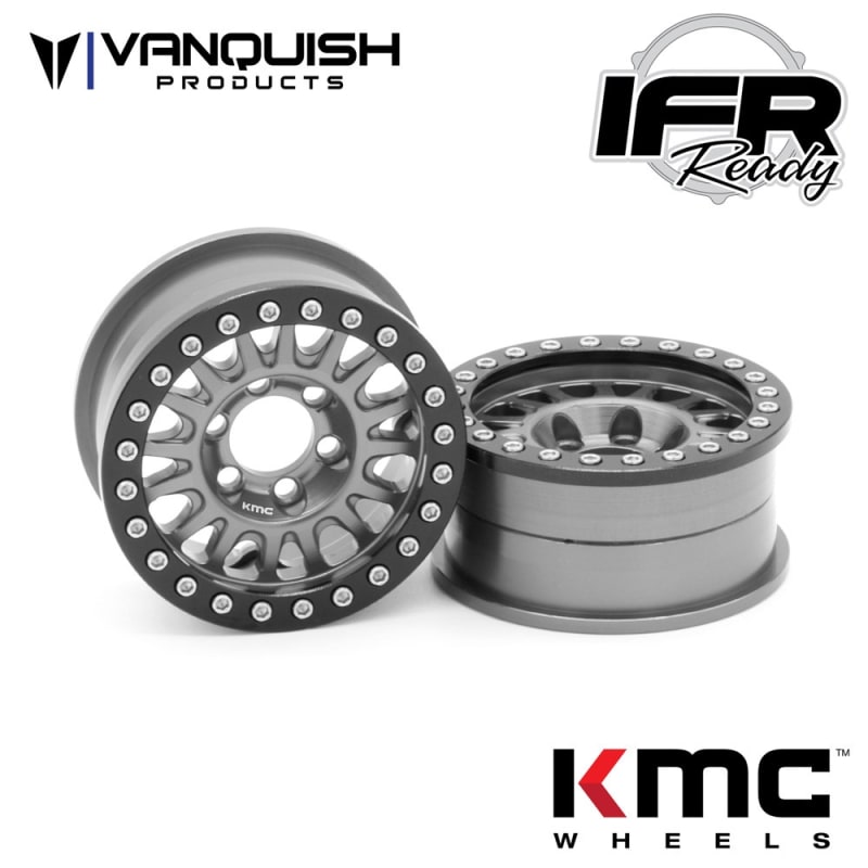 Vanquish Products KMC 1.9" KM445 Impact Grey Anodized (2)