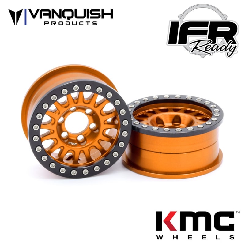 Vanquish Products KMC 1.9" KM445 Impact Orange Anodized (2)